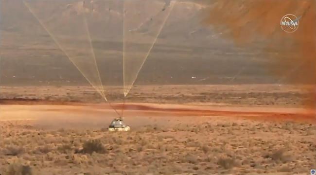 Boeing crew capsule completes major flight test in desert | iNFOnews.ca Boeing crew capsule completes major flight test in desert | iNFOnews.ca