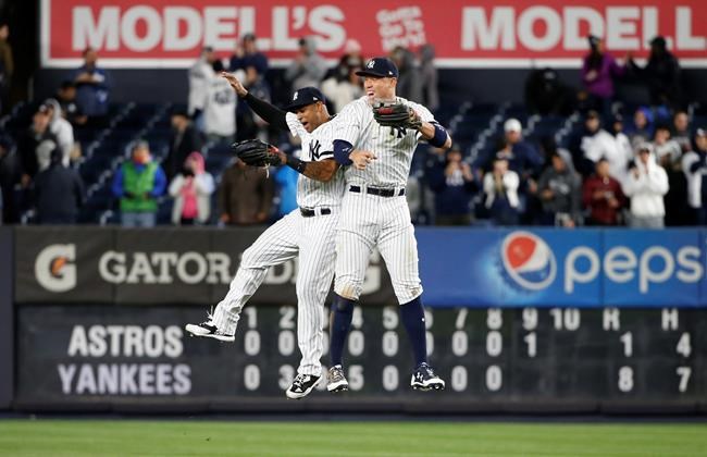 Judge, Sabathia help Yankees beat Astros 8-1, trail ALCS 2-1 | iNFOnews.ca Judge, Sabathia help Yankees beat Astros 8-1, trail ALCS 2-1 | iNFOnews.ca