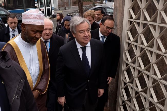 The Latest: UN chief visits mosque and urges global safety | iNFOnews.ca