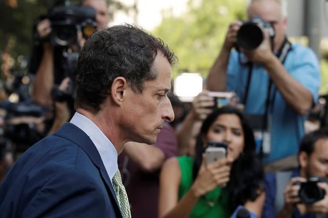'Rock bottom': Weiner gets 21 months in prison for sexting | iNFOnews.ca