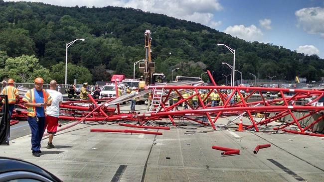The Latest: 6 lanes now open on bridge after crane collapse | iNFOnews.ca