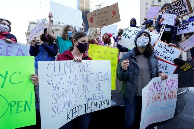 New York City schools to close again as virus rate rises | iNFOnews.ca