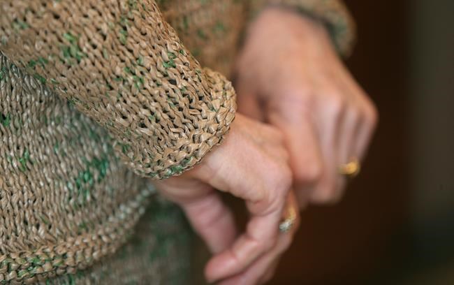 Knitting with a repurpose: Woman makes suit of plastic bags | iNFOnews.ca Knitting with a repurpose: Woman makes suit of plastic bags | iNFOnews.ca