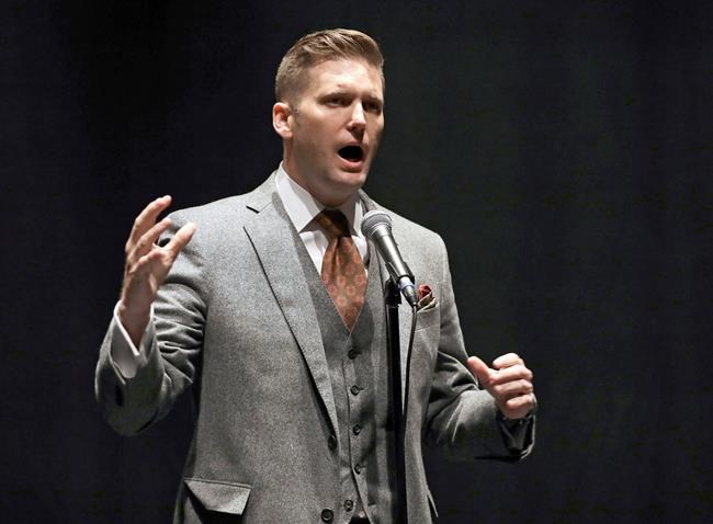 White nationalist's college tour mired in litigation | iNFOnews.ca