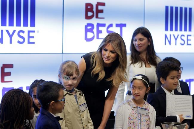 First Lady Melania Trump rings NY Stock Exchange bell | iNFOnews.ca