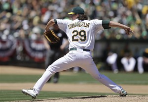 Trade from lowly Cubs to lofty A's costs Samardzija chance to pitch in All-Star game | iNFOnews.ca CP29041976