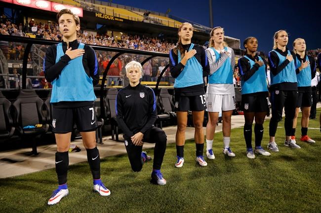 Rapinoe kneels during anthem before US match vs. Thailand | iNFOnews.ca