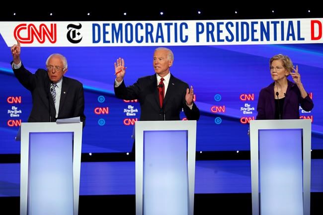 AP FACT CHECK: Dems flub details on guns, Syria in debate | iNFOnews.ca