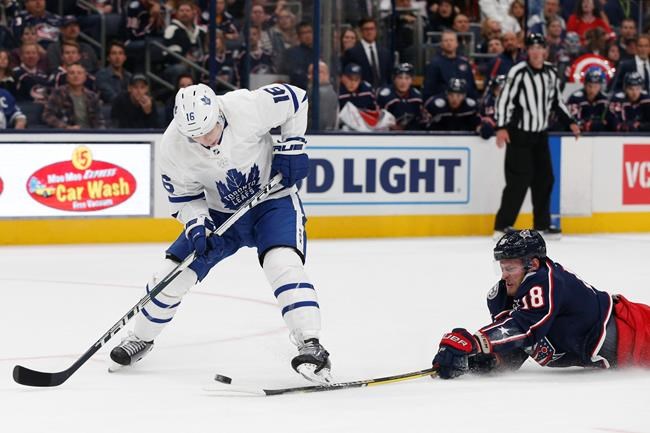 Mitch Marner scores twice, Maple Leafs beat Blue Jackets 4-1 | iNFOnews.ca