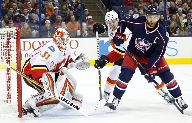 Johnson gets another shutout, Flames beat Jackets 2-0 | iNFOnews.ca Johnson gets another shutout, Flames beat Jackets 2-0 | iNFOnews.ca