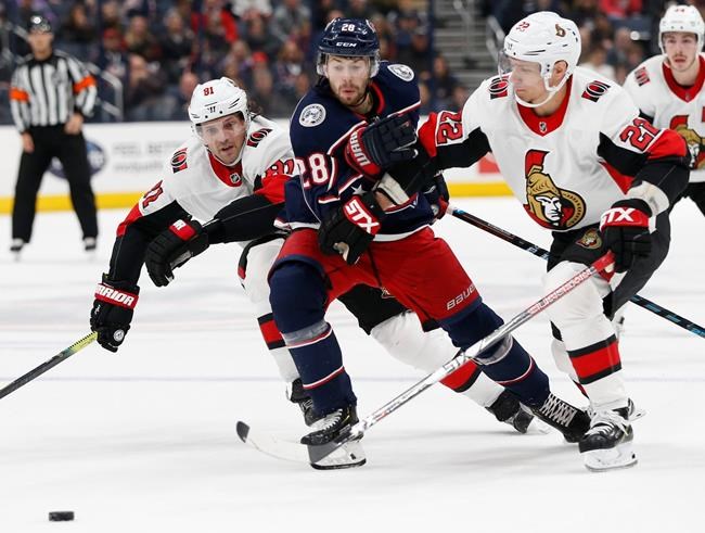 Bjorkstrand lifts Blue Jackets to 1-0 win over Senators | iNFOnews.ca