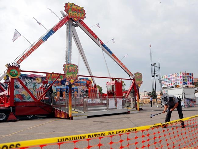 Crews dismantling thrill ride after deadly fair accident | iNFOnews.ca