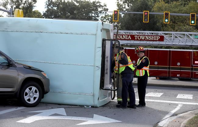 Bus carrying developmentally disabled flips over; 17 injured | iNFOnews.ca