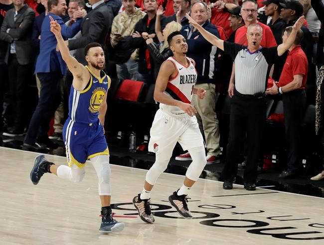 Warriors beat Blazers 119-117 in OT for NBA Finals berth | iNFOnews.ca