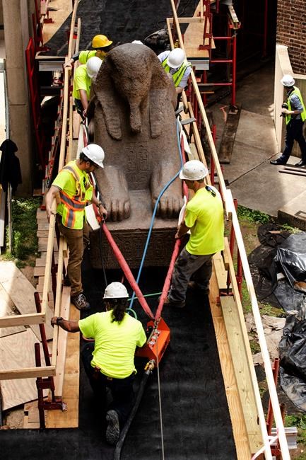 Huge sphinx completes journey to new spot in Philly museum | iNFOnews.ca