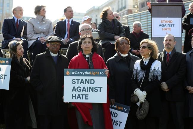 Hundreds rally against hate after cemetery damage, threats | iNFOnews.ca Hundreds rally against hate after cemetery damage, threats | iNFOnews.ca