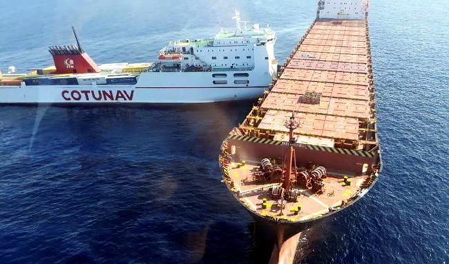 Fuel spill in Mediterranean after ships collide near Corsica | iNFOnews.ca