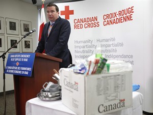 Canadian relief supplies going to Iraq, RCAF flies in donated weaponry | iNFOnews.ca CP29682085