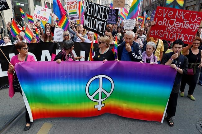 Bosnian capital holds 1st pride parade amid heavy security | iNFOnews.ca