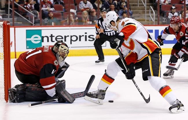 Flames beat Coyotes 2-1 in overtime for fifth straight win | iNFOnews.ca Flames beat Coyotes 2-1 in overtime for fifth straight win | iNFOnews.ca