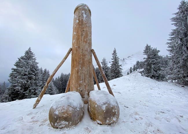 New phallus sculpture appears in Bavarian mountains | iNFOnews.ca