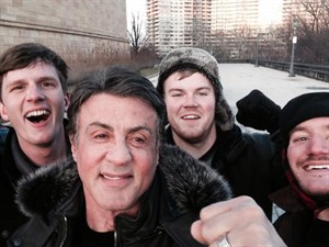 Tourists get knockout photo atop Philadelphia's 'Rocky' museum steps - a selfie with Stallone | iNFOnews.ca CP31555726