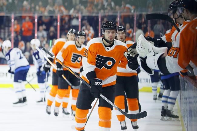 Laughton scores twice, leads streaking Flyers over Jets 4-2 | iNFOnews.ca Laughton scores twice, leads streaking Flyers over Jets 4-2 | iNFOnews.ca
