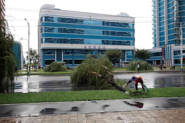 Typhoon damages buildings, floods roads on Korean Peninsula | iNFOnews.ca