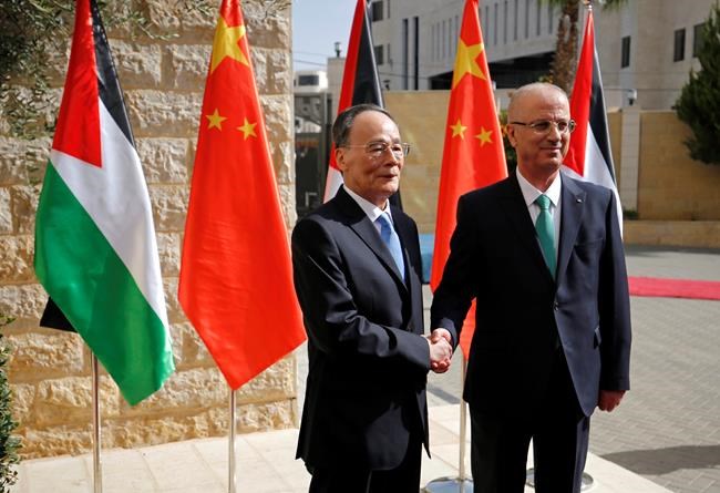 Chinese VP Wang meets Israeli, Palestinian officials | iNFOnews.ca