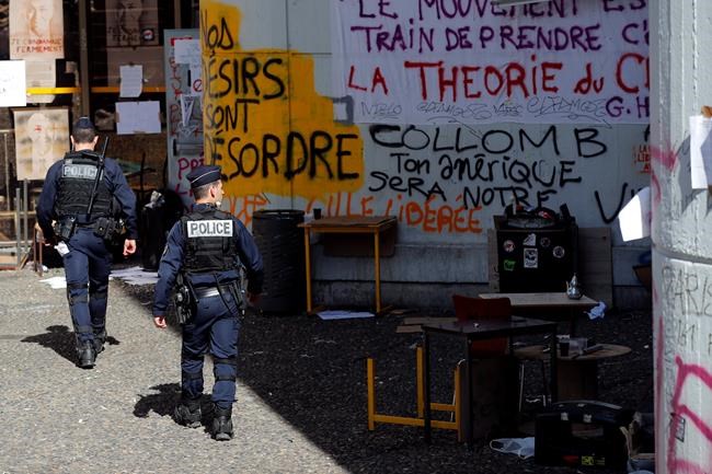 Police remove students from occupied Paris university site | iNFOnews.ca