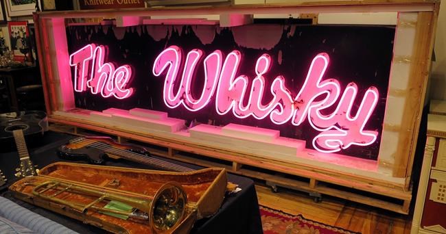 Neon piece of rock 'n' roll history going up for auction | iNFOnews.ca