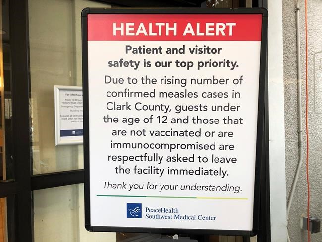 Measles outbreak grows in northwest US, 31 cases reported | iNFOnews.ca