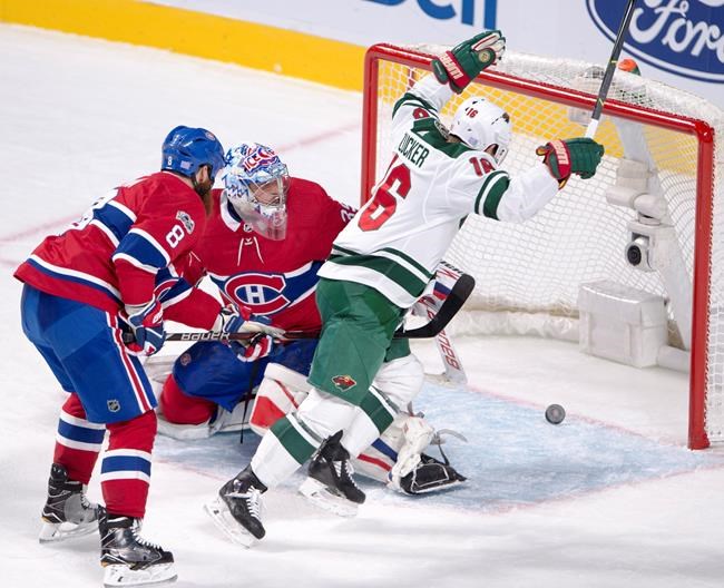 Jason Zucker hat trick, Devan Dubnyk shutout lift Wild over Canadiens | iNFOnews.ca