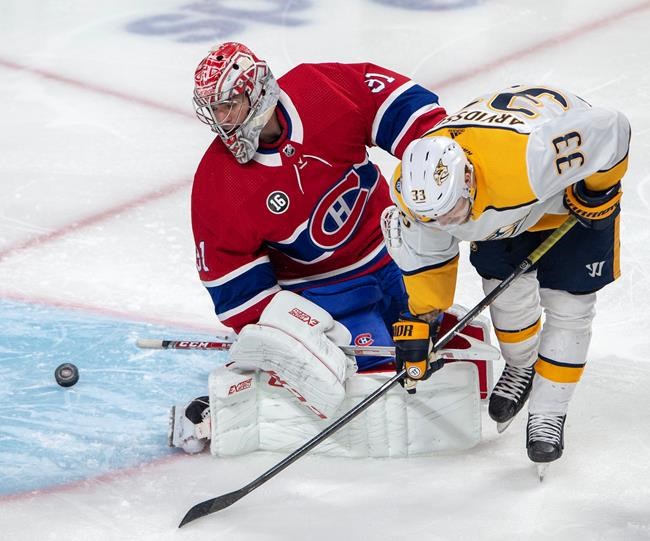 Forsberg's two-goal performance leads Predators past Canadiens 4-2 | iNFOnews.ca