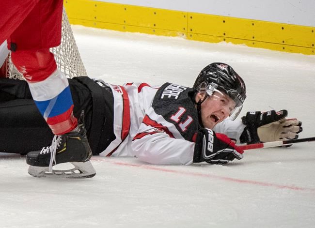 Canada's Lafreniere leaves game vs Russia with lower-body injury at WJHC | iNFOnews.ca