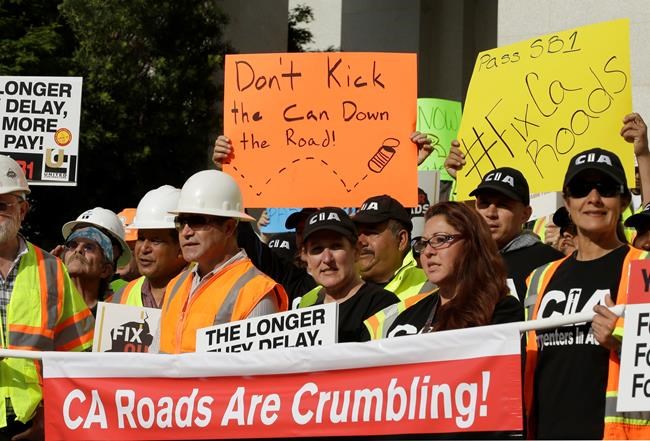The Latest: Lawmakers OK California tax, fee hike for roads | iNFOnews.ca
