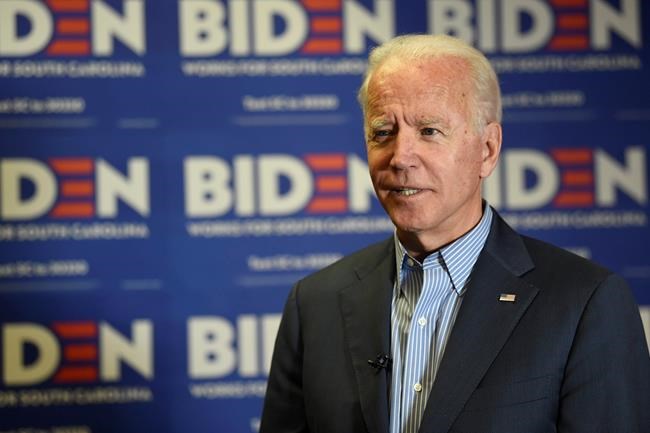 AP Interview: Biden undeterred by rival Warren's ascendancy | iNFOnews.ca CP2006589813