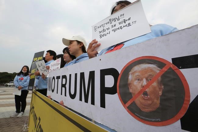 Trump chooses visit to military base over DMZ | iNFOnews.ca