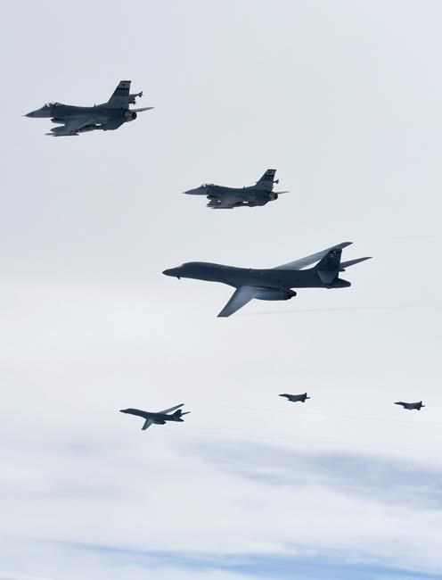 US bombers join jets from Japan, SKorea for training mission | iNFOnews.ca