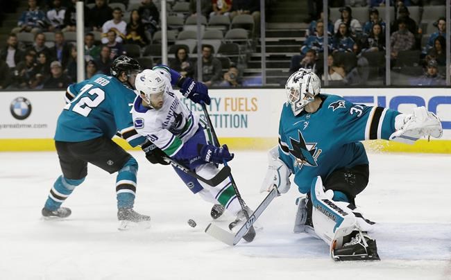 Burns, Tierney lead Sharks to 4-1 win over Canucks | iNFOnews.ca