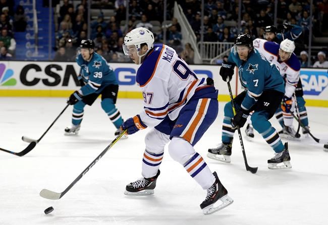 Labanc scores 2nd goal in OT, lifts Sharks over Oilers 3-2 | iNFOnews.ca Labanc scores 2nd goal in OT, lifts Sharks over Oilers 3-2 | iNFOnews.ca