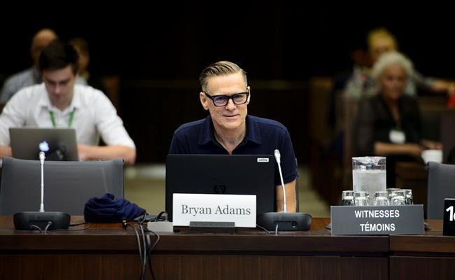 Rocker Bryan Adams calls for changes to Canada's copyright laws to help artists | iNFOnews.ca