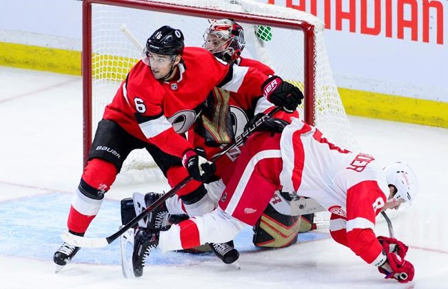 Batherson scores in debut as Senators stymie Red Wings in 2-1 victory | iNFOnews.ca
