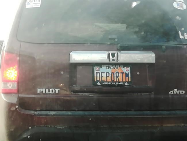 Utah eyes personalized license plates after ‘deport’ uproar | iNFOnews.ca