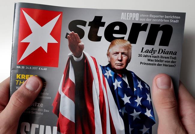 German magazine slammed for Trump "Nazi salute" cover | iNFOnews.ca German magazine slammed for Trump "Nazi salute" cover | iNFOnews.ca