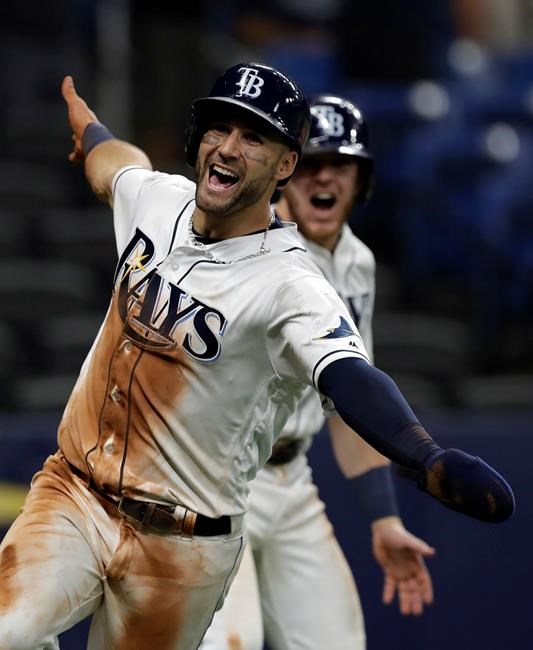Rays erase 6-run deficit, beat Blue Jays on wild pitch in 10 | iNFOnews.ca