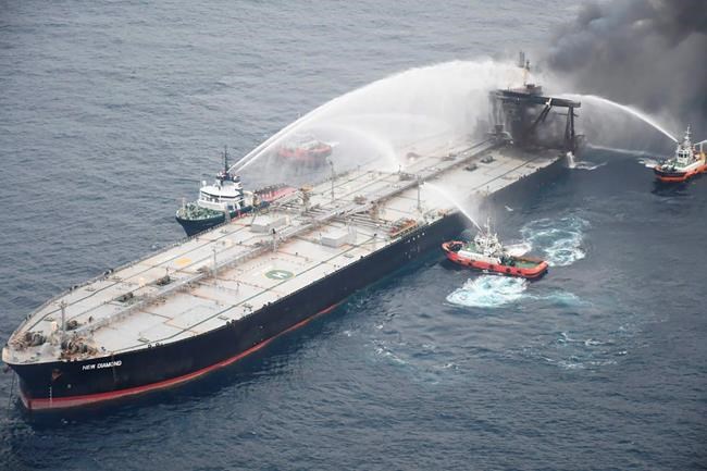 Sri Lanka names captain of oil tanker a suspect in fire | iNFOnews.ca