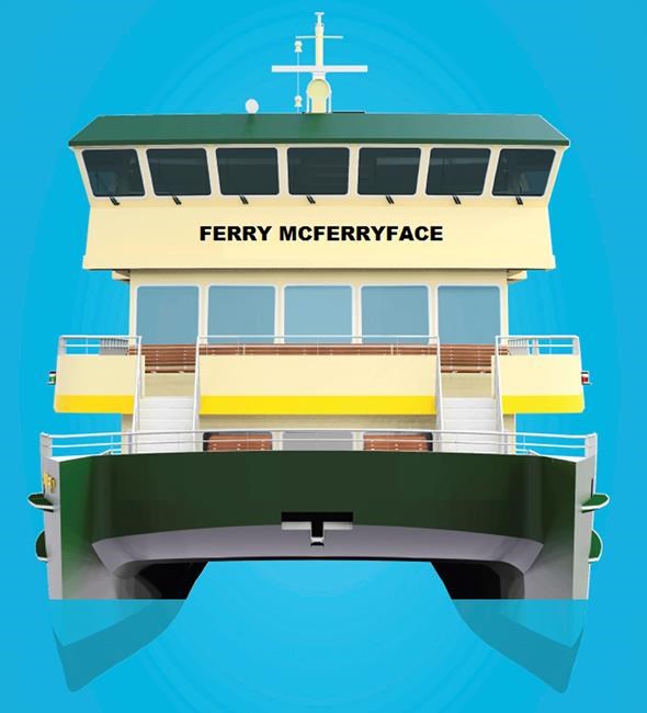 Sydney ferry named Ferry McFerryface after 'Boaty' overruled | iNFOnews.ca