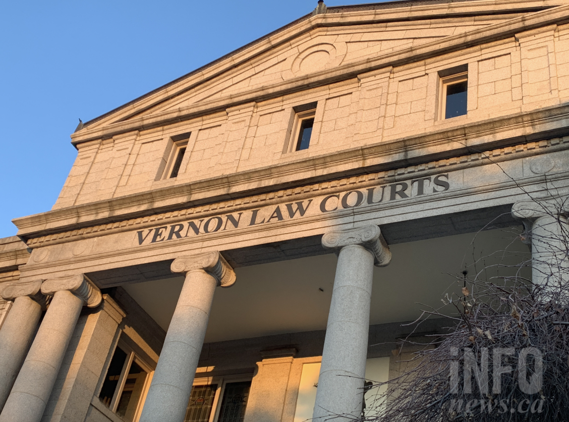 Brain damaged man jailed for raping colleague at Lumby care home | iNFOnews.ca The Vernon courthouse on a sunny day.
