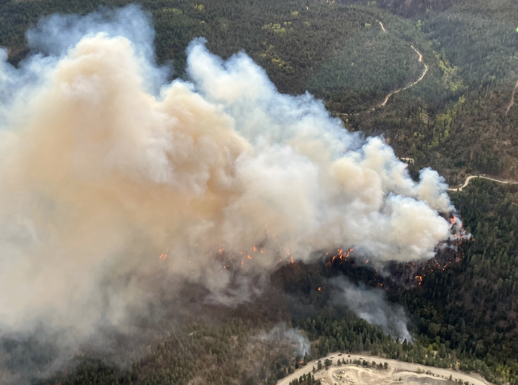 Wildfire near Peachland grows to 220 hectares | iNFOnews.ca Smoke and flames in the woods near Peachland during the Munro Lake Wildfire
